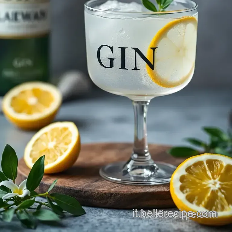 Gin Lemon Perfetto: La Ricetta Italiana presentation