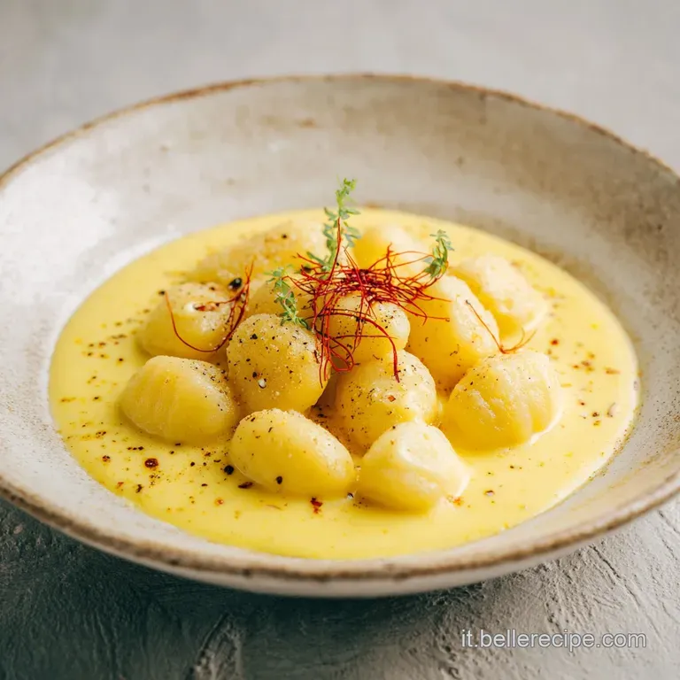Gnocchi Cacio Pepe Zafferano Cremosi