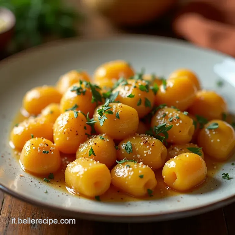 Gnocchi Di Patate Dolci Al Burro E Salvia presentation