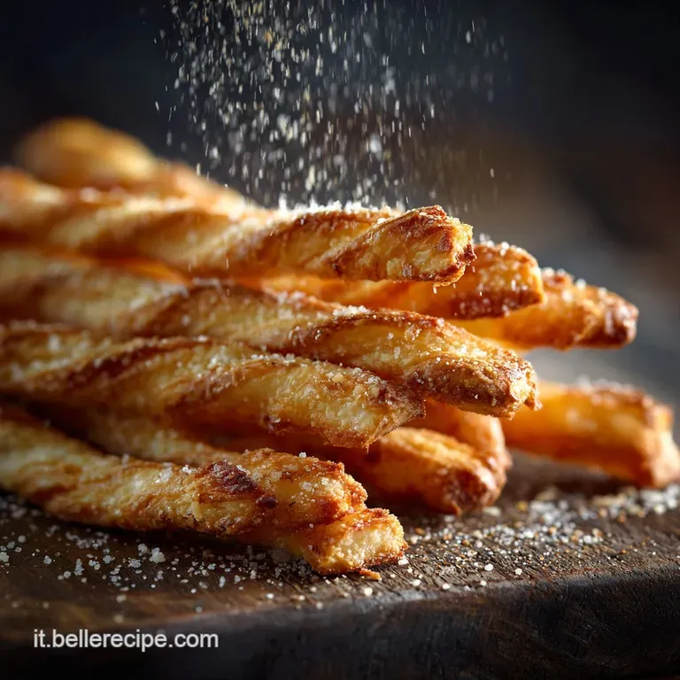 Grissini di sfoglia al parmigiano scrocchiarelli in soli 25 minuti