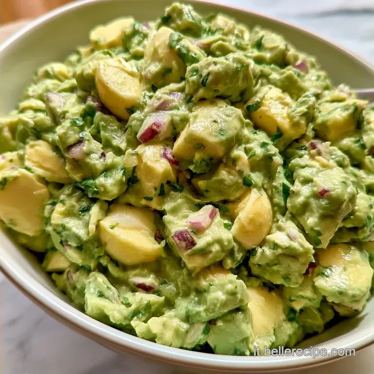 Insalata Avocado Uova con Cipolla Rossa