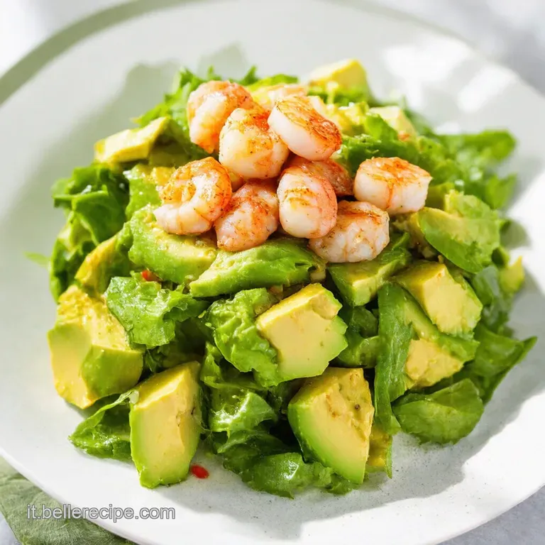 Insalata Estiva di Gamberoni e Avocado con Vinaigrette al Limone
