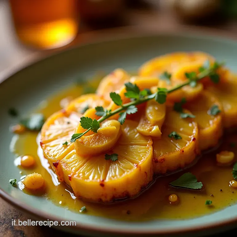 Lananas Grigliato Perfetto Miele Cannella E Mandorle Croccanti presentation