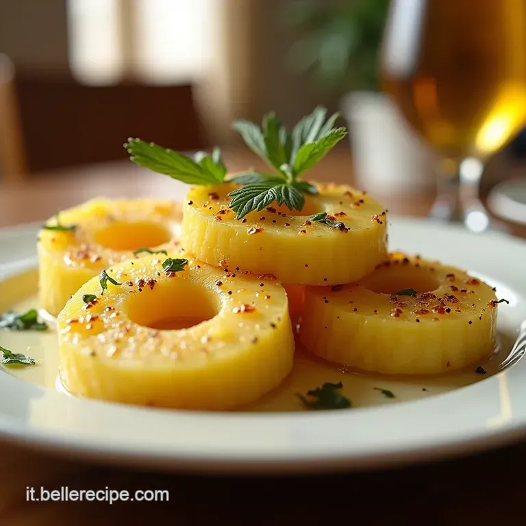 LAnanas Grigliato Perfetto Miele Cannella e Mandorle Croccanti