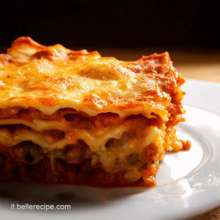 Lasagna Ricca Con Funghi Porcini E Salsiccia presentation