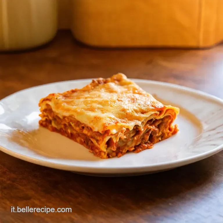 Lasagna Scomposta Al Rag&ugrave; Di Salsiccia E Ricotta presentation
