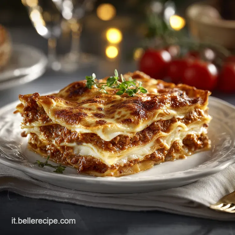 Men&ugrave; Di Natale: Lasagne Ricche Al Rag&ugrave; Lento Il Capolavoro Della Festa presentation