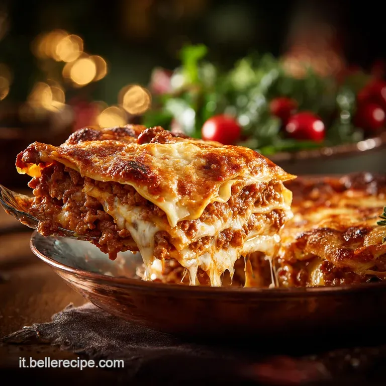 Men&ugrave; di Natale: Lasagne Ricche al Rag&ugrave; Lento Il Capolavoro della Festa