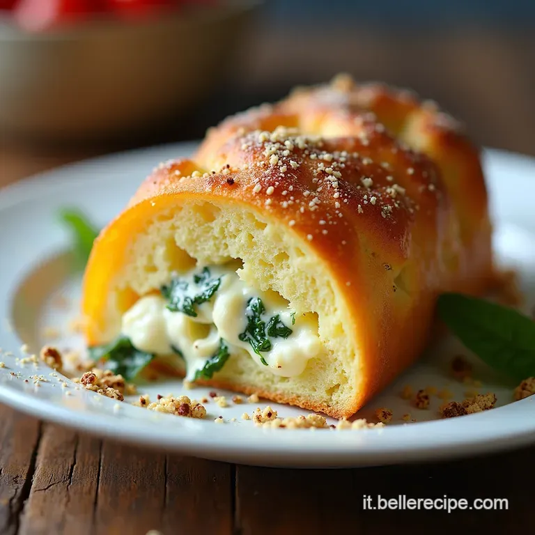 Millefoglie di Panettone Salato Strati Croccanti Crema di Gorgonzola DOP e Pere al Timo