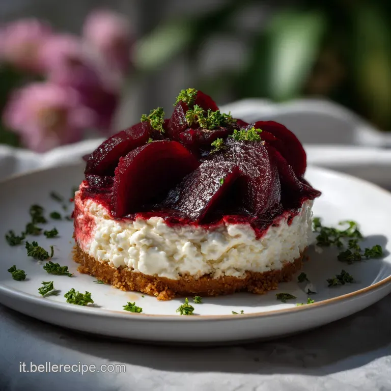 Mini Cheesecake Alla Barbabietola