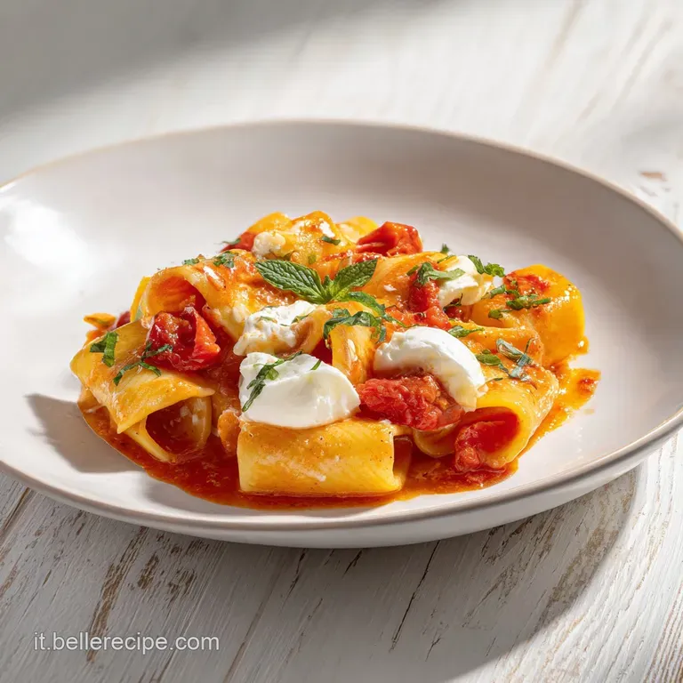 Paccheri Pomodoro e Bufala con Limone