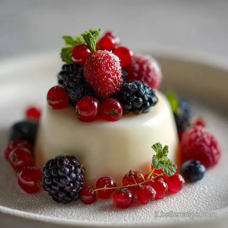 Panna Cotta Mandorla e Frutti di Bosco Leggera
