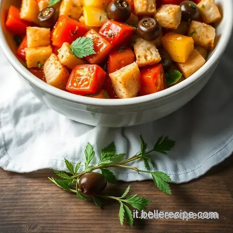 Panzanella Estiva Con Alici Del Cantabrico presentation