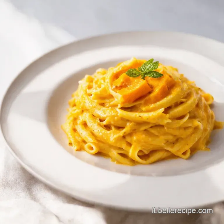 Pasta alla Zucca Cremosa con Salvia e Amaretti