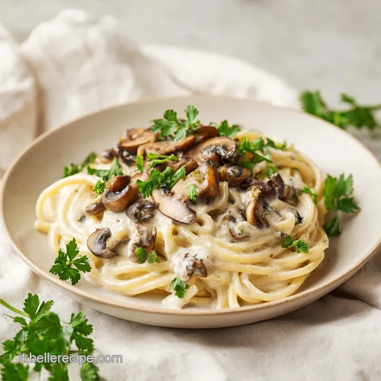 Pasta Con I Funghi In Bianco: Cremosa e Genuina