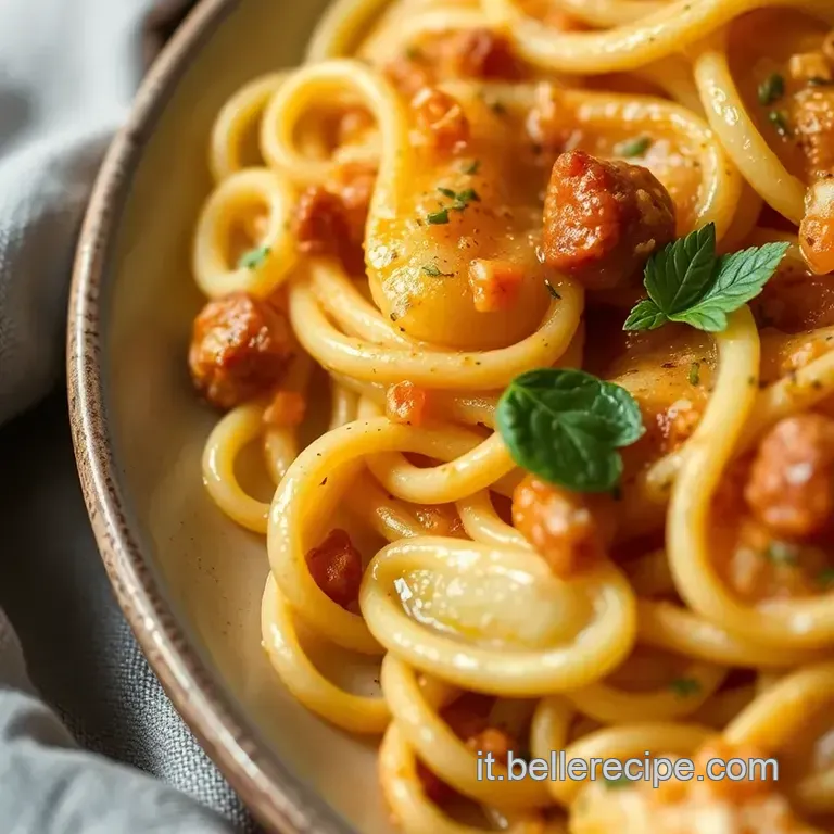 Pasta Di Patate Alla Sorrentina presentation