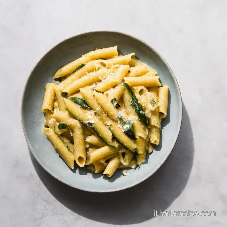 Pasta Fredda Estiva Zucchine Pesche e Stracciatella