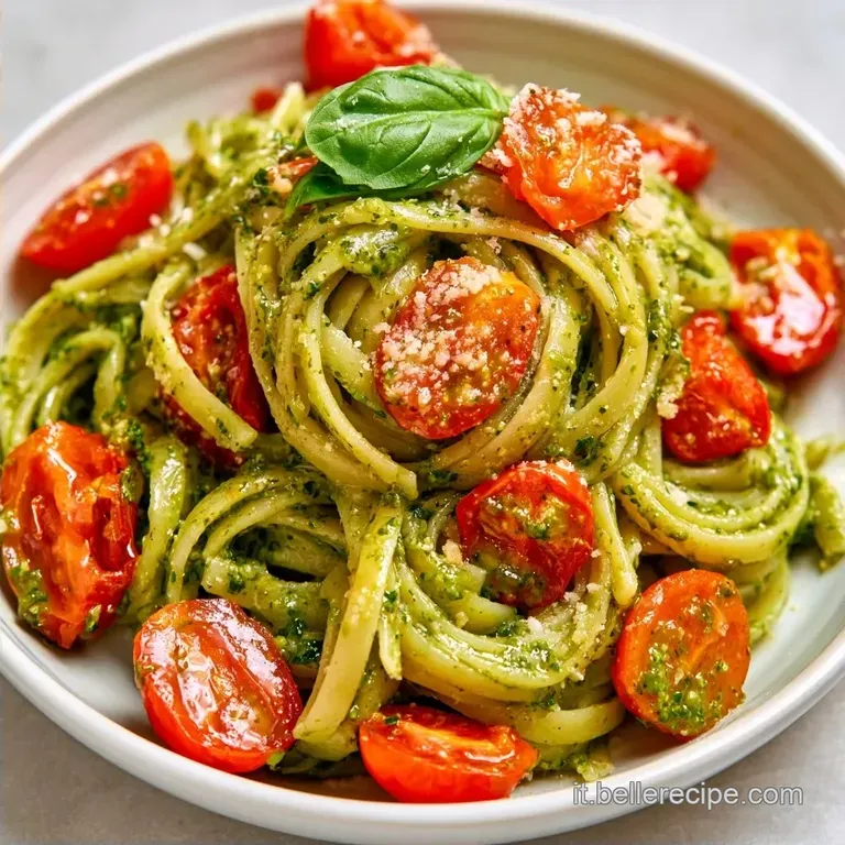 Pasta Fredda Al Pesto E Pomodorini Cremosa