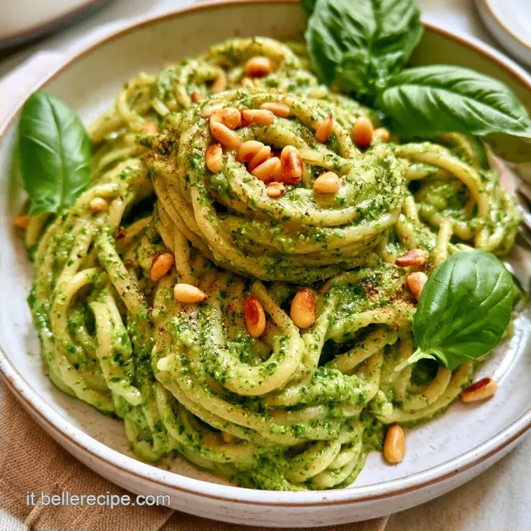 Pasta Fredda con Pesto Senza Aglio e Parmigiano DOP