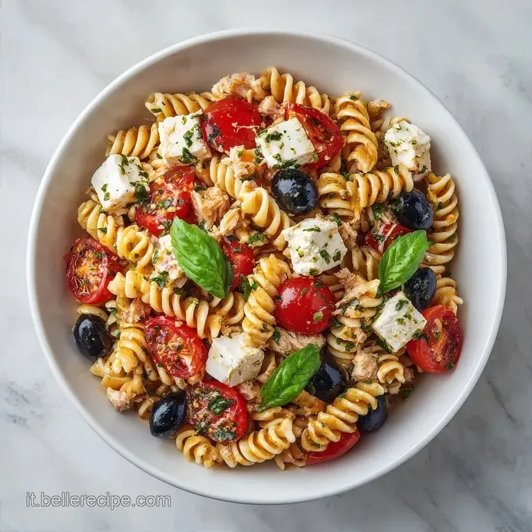 Pasta Fredda Ricetta Semplice: Tonno e Mozzarella