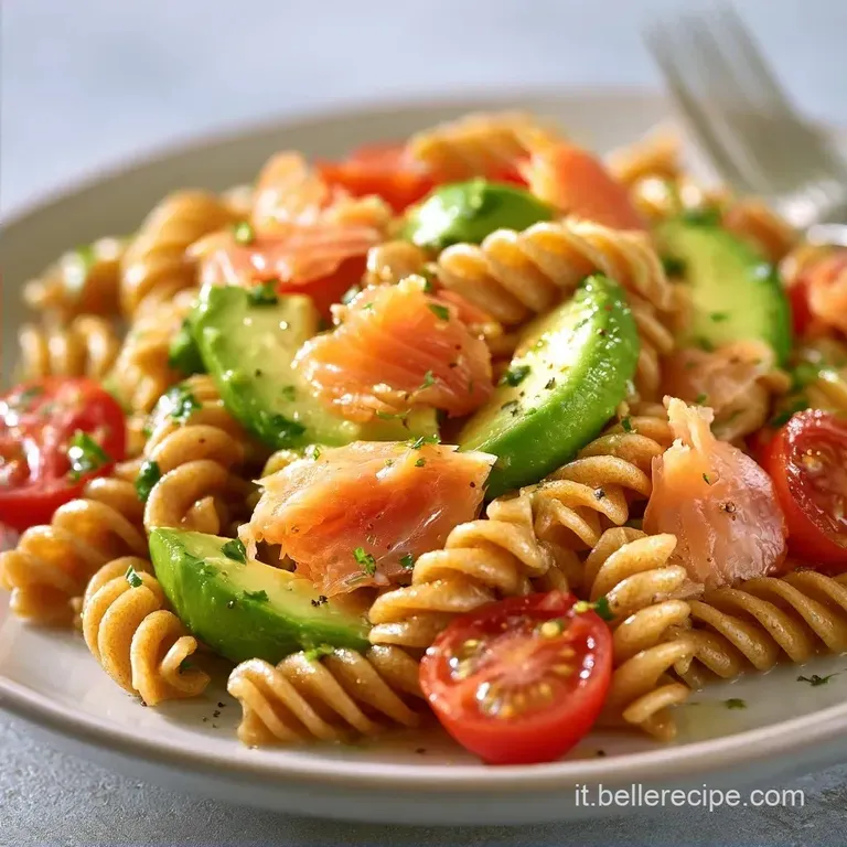 Pasta Fredda Salmone Avocado: Fresca e Cremosa
