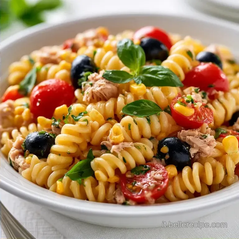 Pasta Fredda Tonno Mais: Fresca e Colorata