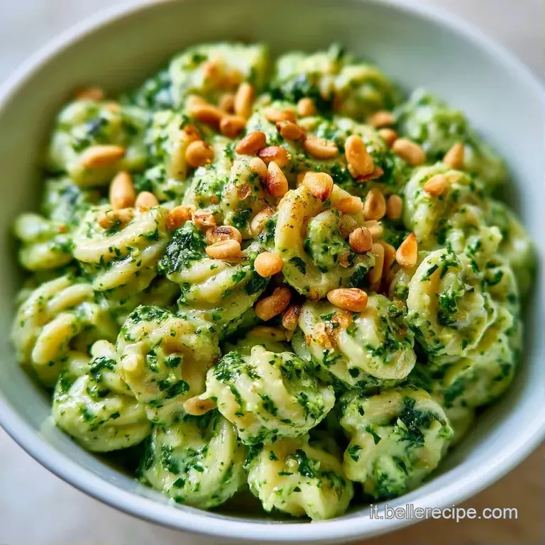 Un elegante ricciolo di salsa verde densa su ceramica chiara, decorato con una fogliolina di menta e un filo d'olio.