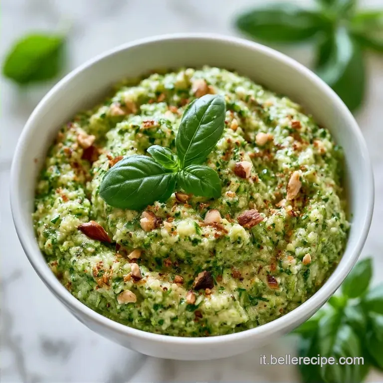 Pesto di Zucchine Crude con Mandorle