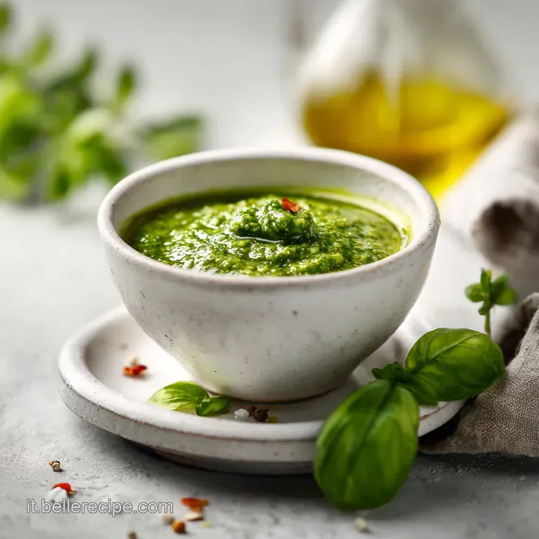 Pesto alla Siciliana con Ricotta e Mandorle