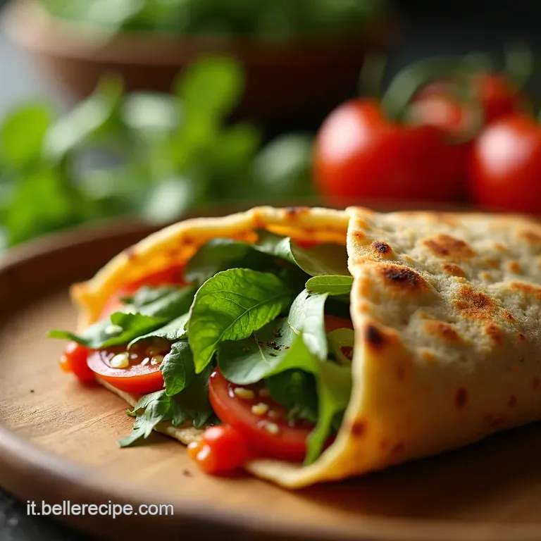 Piadina Gyros Di Verdure Unesplosione Di Colori E Sapori presentation
