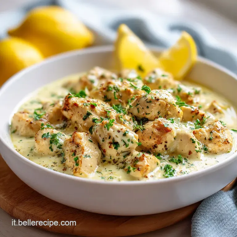 Pollo Al Limone Cremoso in Padella