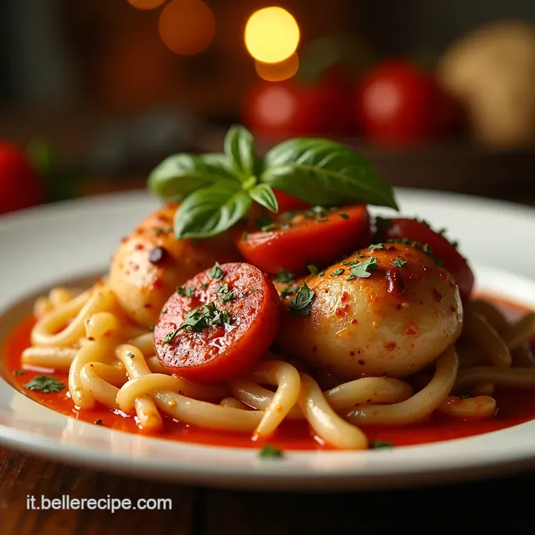 Pollo Festivo Ripieno Di Salsiccia Mele E Prugne presentation