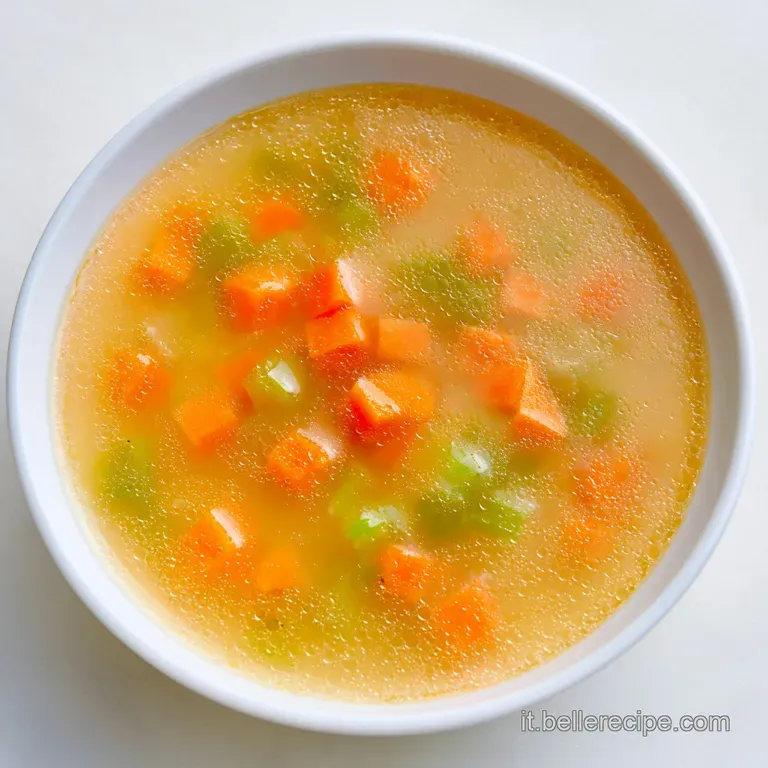 Brodo di Pollo Casalingo: Setoso e Nutriente