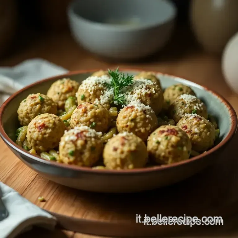 Polpette Di Ceci: Crispy & Savory Chickpea Bites presentation