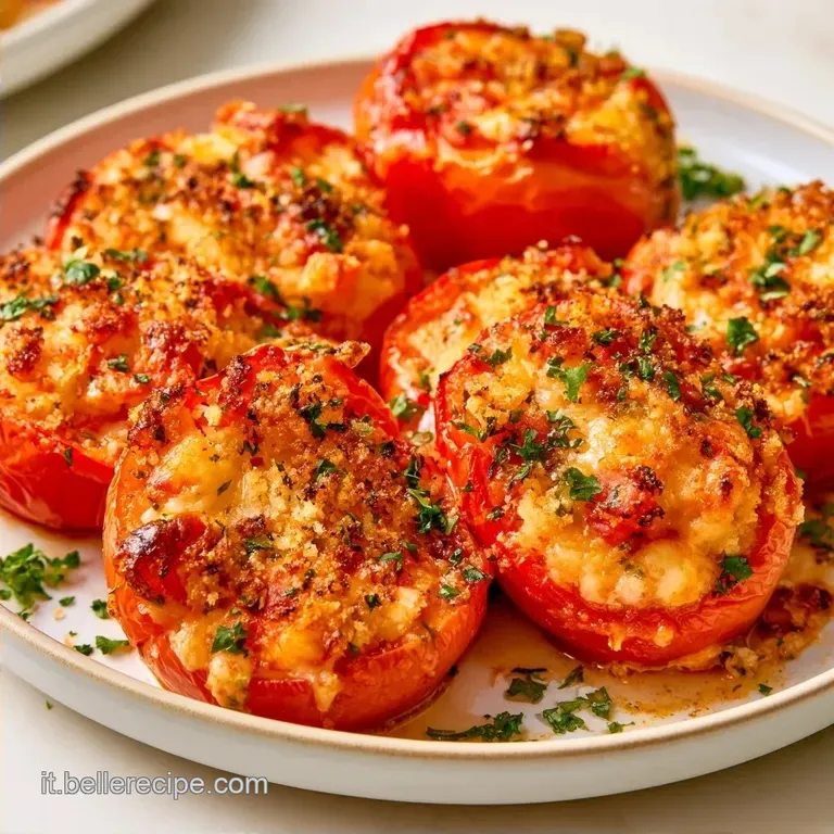 Pomodori Ripieni Alle Erbe con Riso e Parmigiano