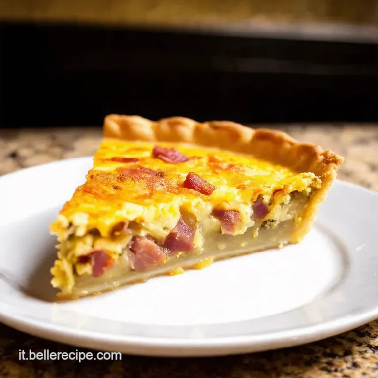 Quiche Ai Porri E Pancetta Croccante presentation