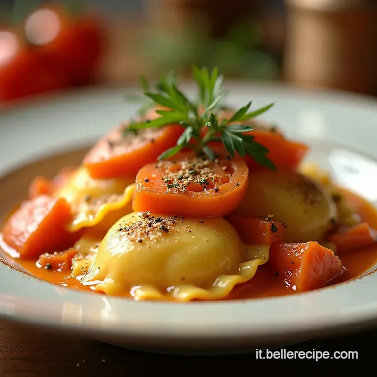 Ravioli Imperiali Al Salmone Affumicato E Aneto Pasta Alla Zarina Rivisitata presentation