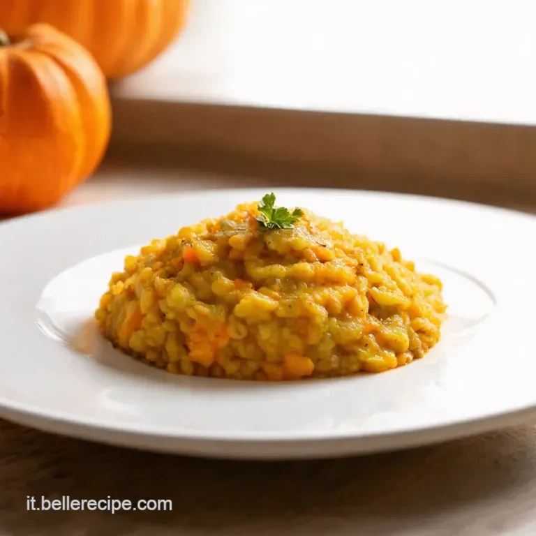 Risotto Alla Zucca Un Abbraccio Autunnale in Un Piatto presentation
