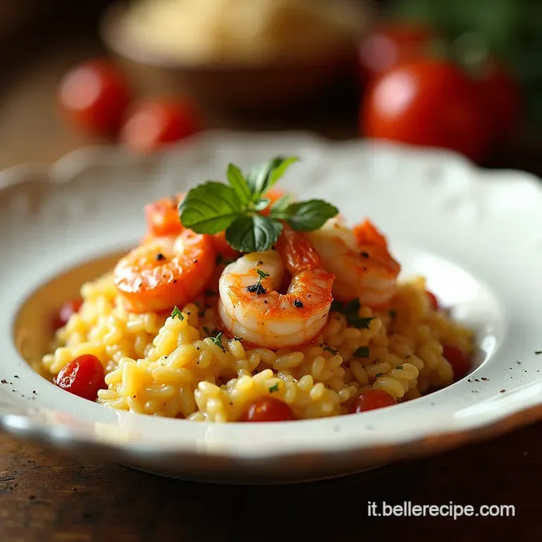 Risotto Crudo Di Gamberi Una Sinfonia Di Sapori Marini presentation