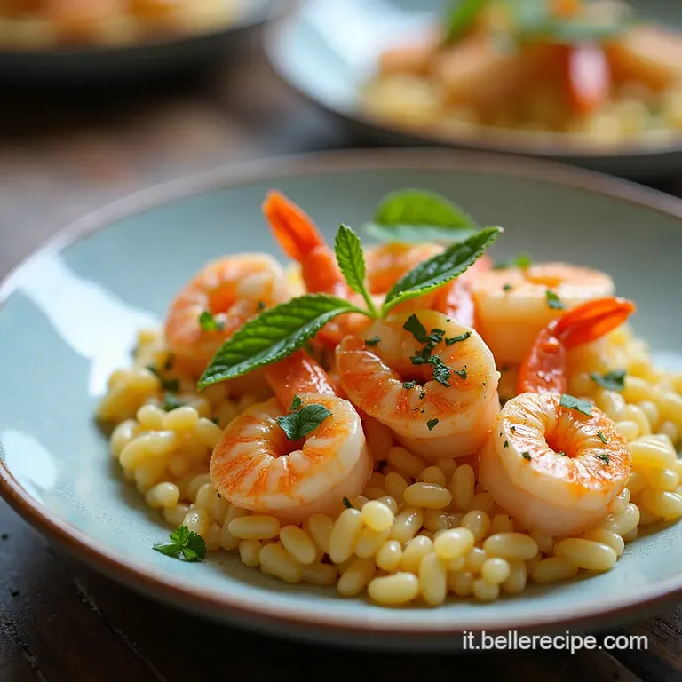 Risotto Crudo di Gamberi Una Sinfonia di Sapori Marini