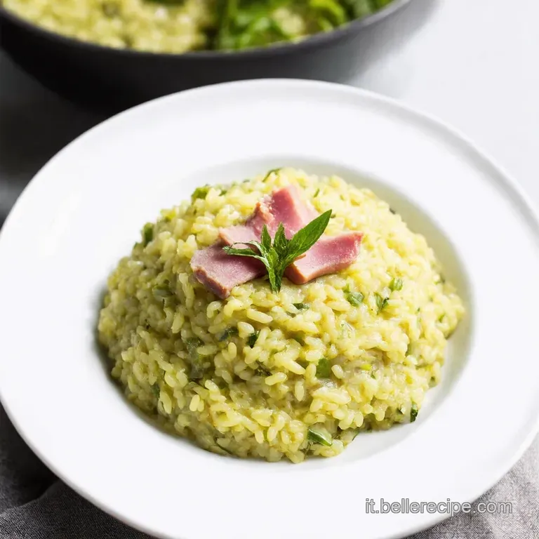 Risotto Rustico con Cime di Rapa e Speck Croccante
