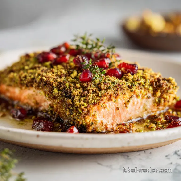 Salmone di Natale in Friggitrice ad Aria: Crosta ai Pistacchi
