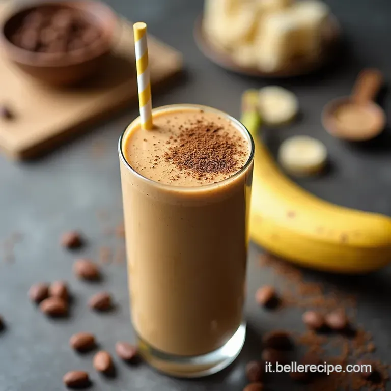 Smoothie alla Banana Caff&egrave; e Vaniglia