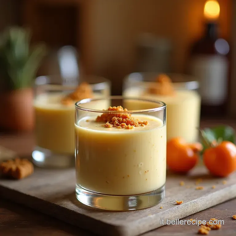 Sogno Dautunno Smoothie Cremoso Di Pera E Caramello Vegano presentation