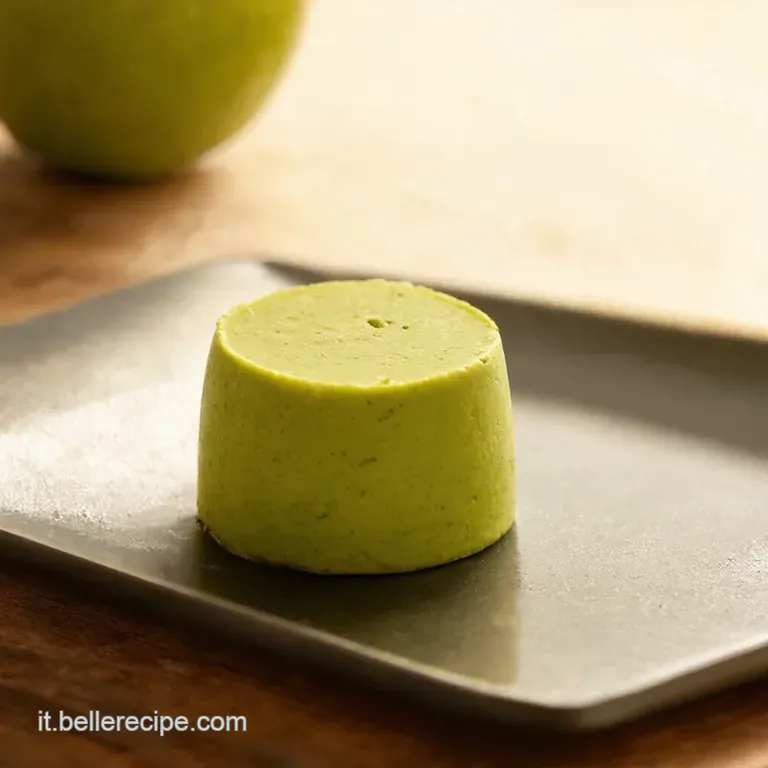 Sorbetto Alla Mela Verde Freschezza in Un Cucchiaio presentation