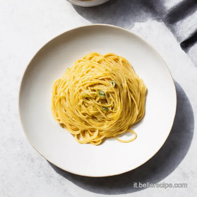 Spaghetti Aglio e Olio con un Tocco di Limone