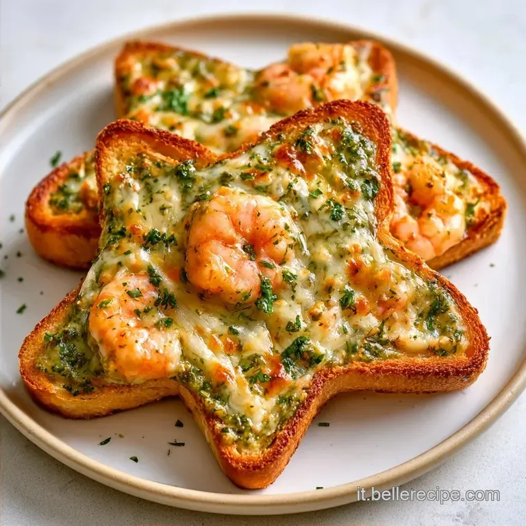 Tartine Stelline Pesto Gamberi: Base Croccante