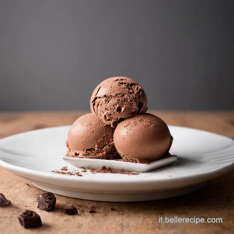 Tartufini di Gelato al Cioccolato