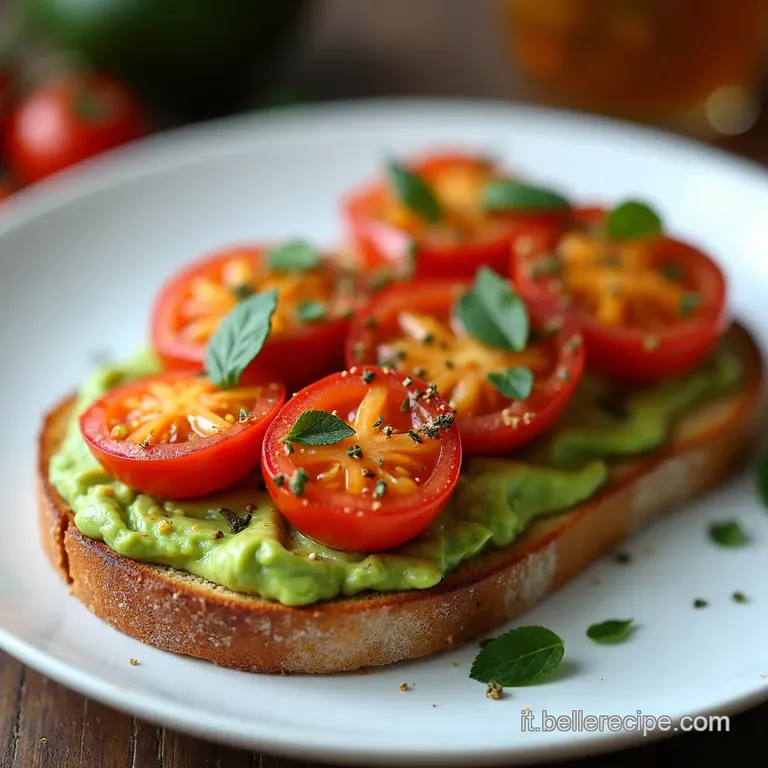 Toast Estivo Avocado Gamberi Frutti di Bosco e Pomodorini