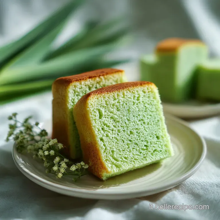 Torta al Pandan: Nuvola Vellutata